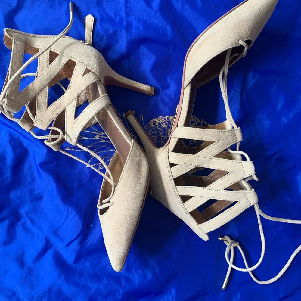 AQUAZZURA FORENZE MIDI HEELS